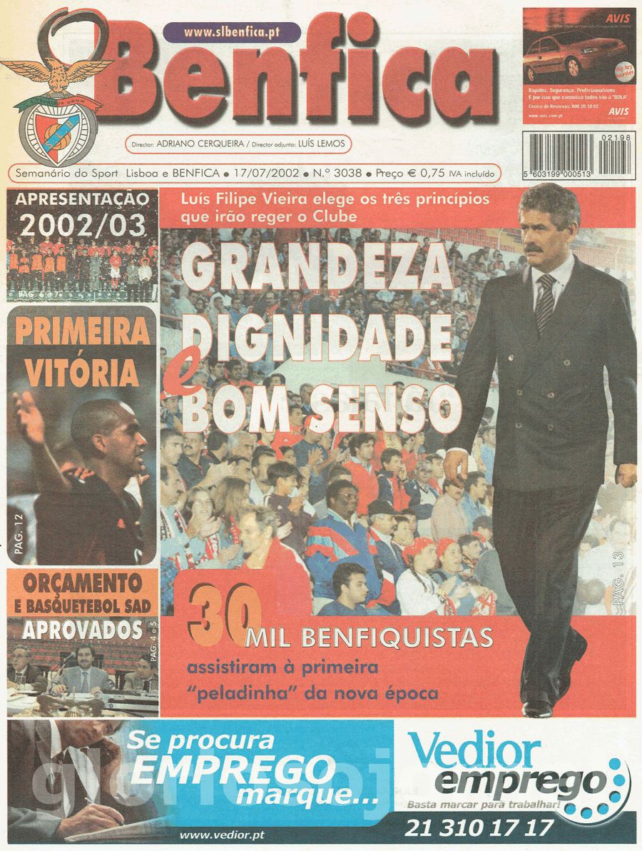 jornal o benfica 3038 2002-07-17